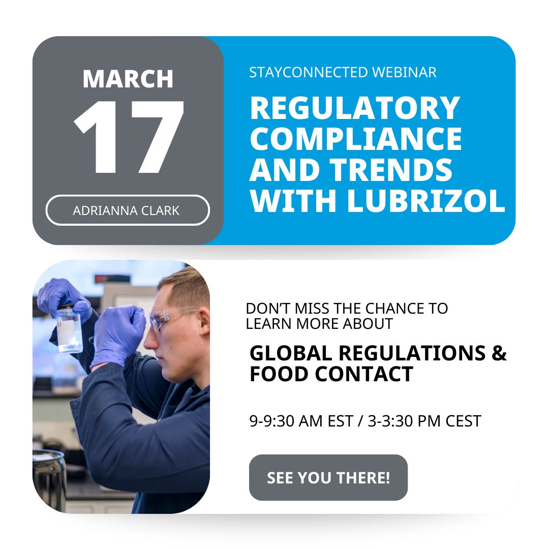 webinar regulatory compliance and trends with lubrizol