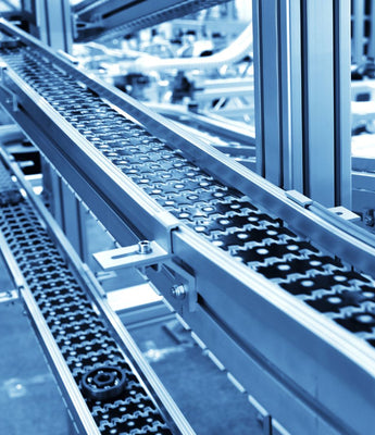 Application-engineered polymer components for conveyor belts and automated conveyor systems, ensuring low friction, wear resistance and reliable performance in industrial production lines.