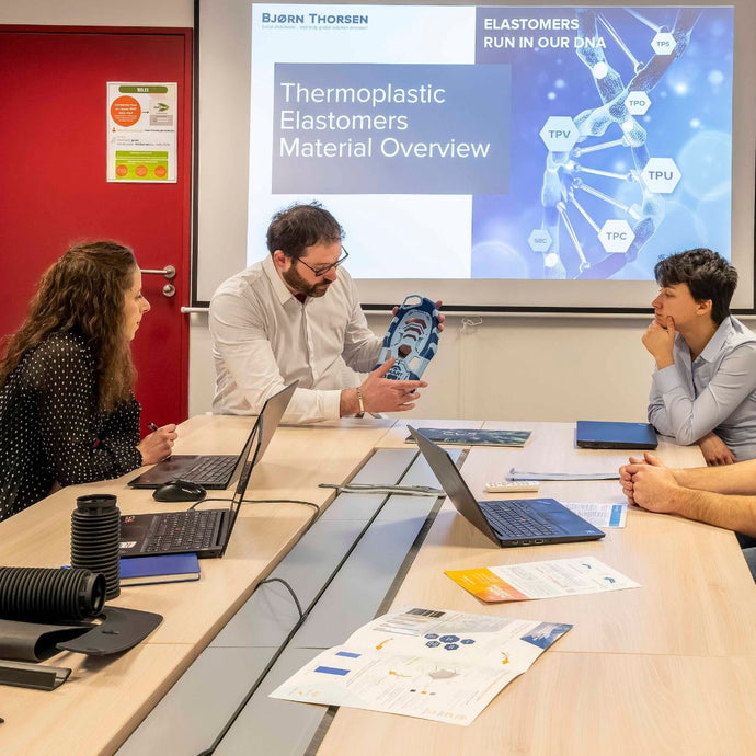 Application engineering consultation on thermoplastic elastomers, reviewing material selection, performance requirements and end-use applications.